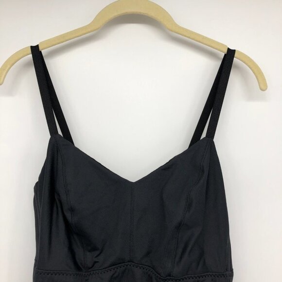 Malia Mills Mariska Black One Piece Swimsuit w Ruched Sides size 8 (C/D cup) - Picture 6 of 15